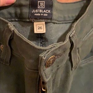 Army Green Just Black distressed jeans